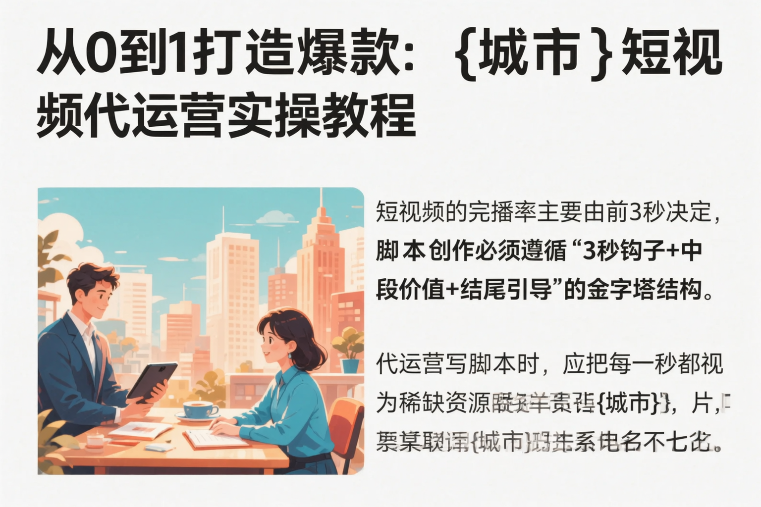 从0到1打造爆款:郑州短视频代运营实操教程