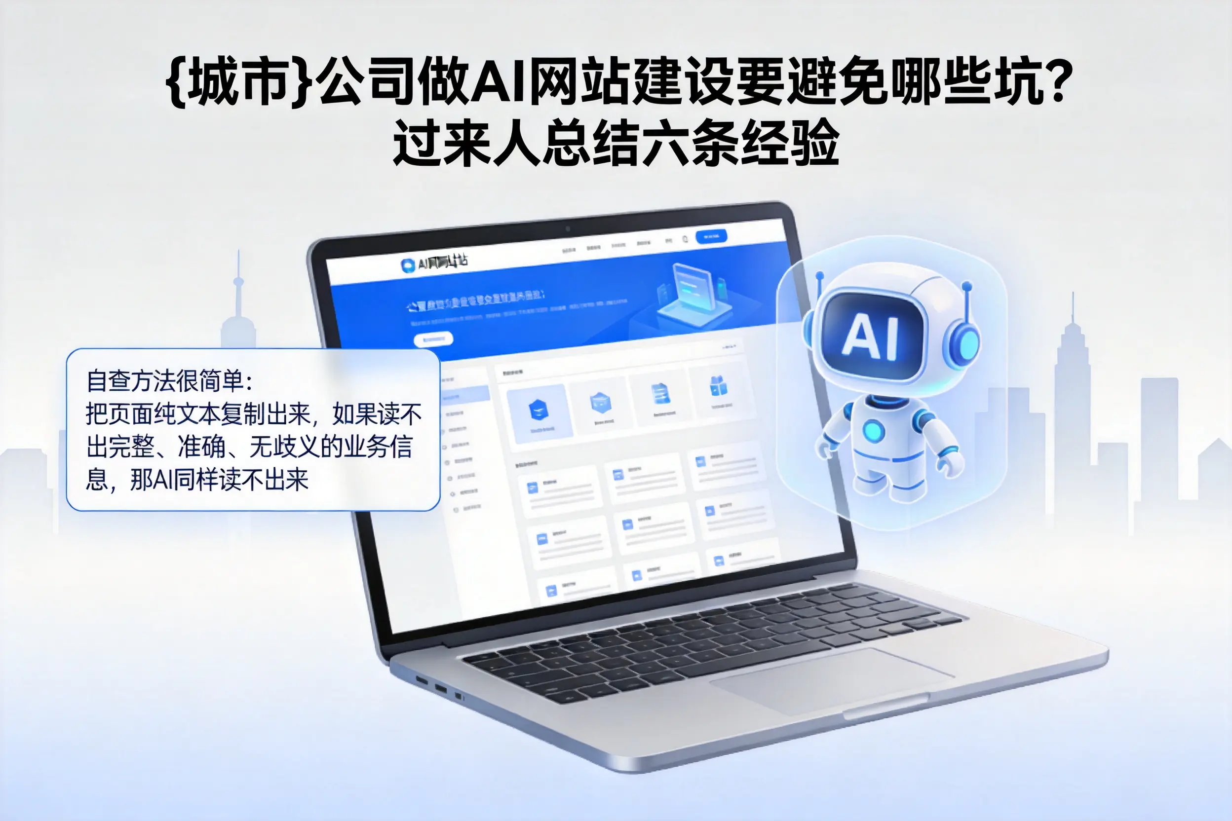 郑州公司做AI网站建设要避免哪些坑？过来人总结六条经验