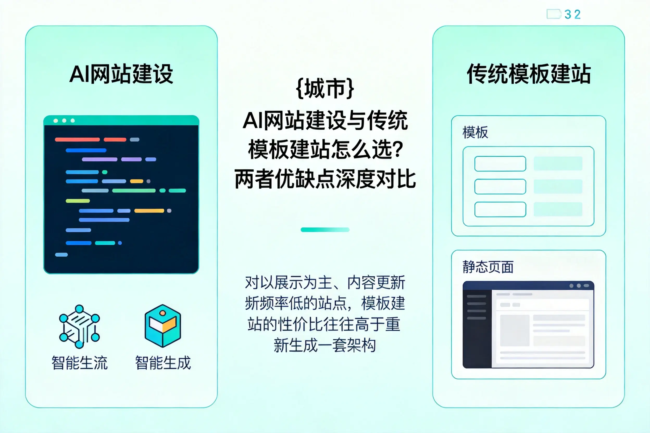 郑州AI网站建设与传统模板建站怎么选?两者优缺点深度对比