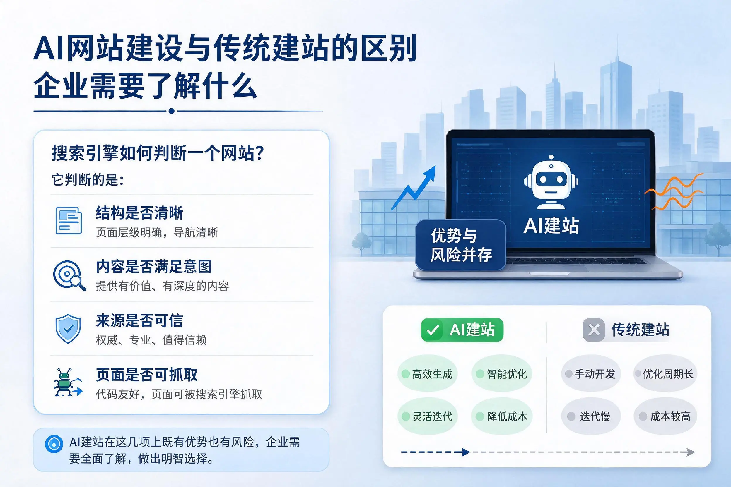 AI网站建设与传统建站的区别,郑州企业需要了解什么