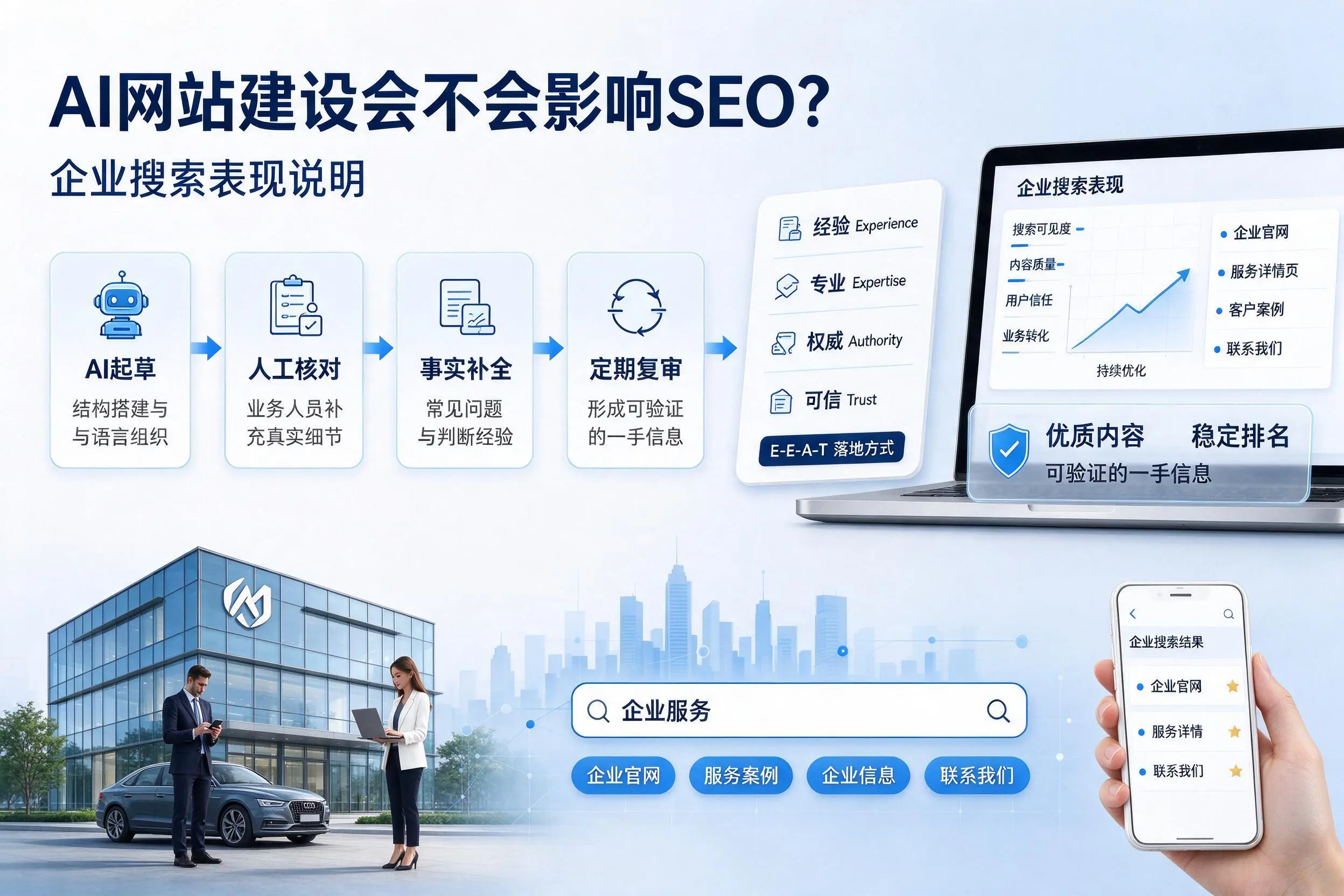 AI网站建设会不会影响SEO?郑州企业搜索表现说明