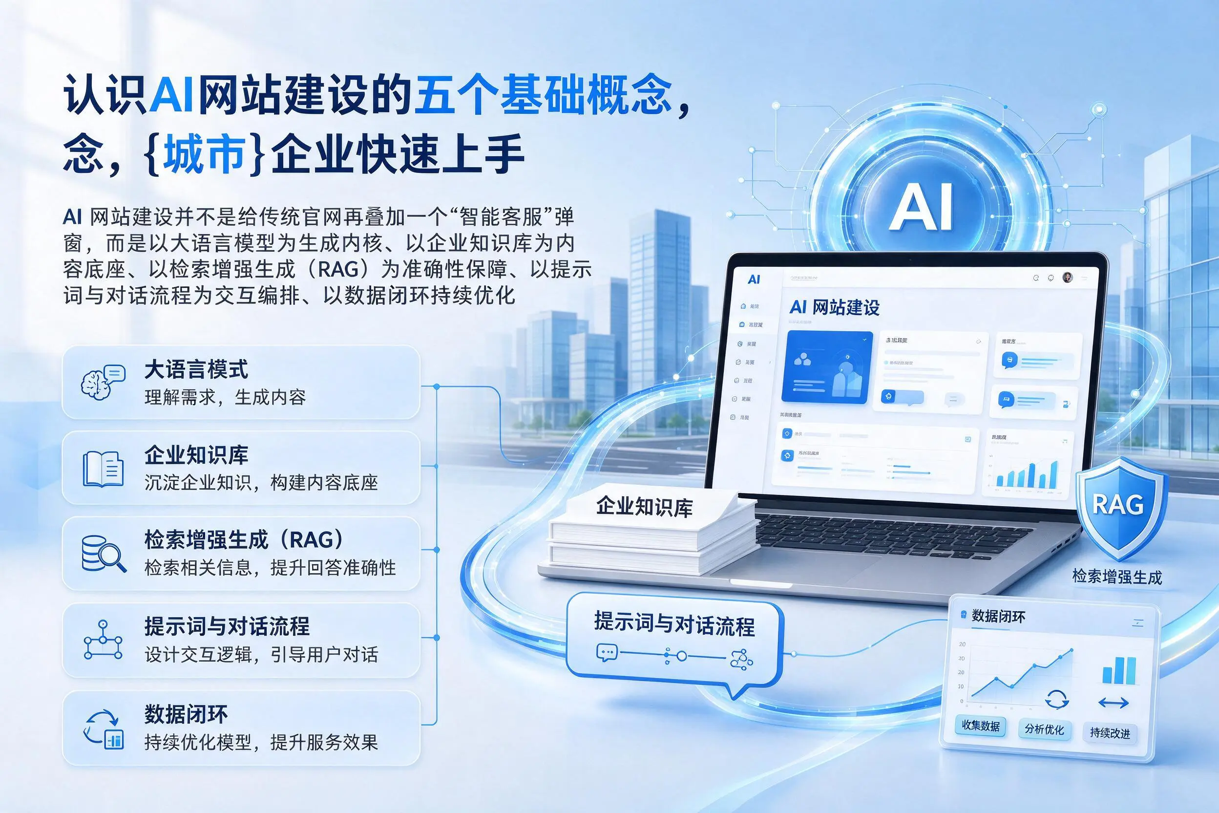 认识AI网站建设的五个基础概念,郑州企业快速上手