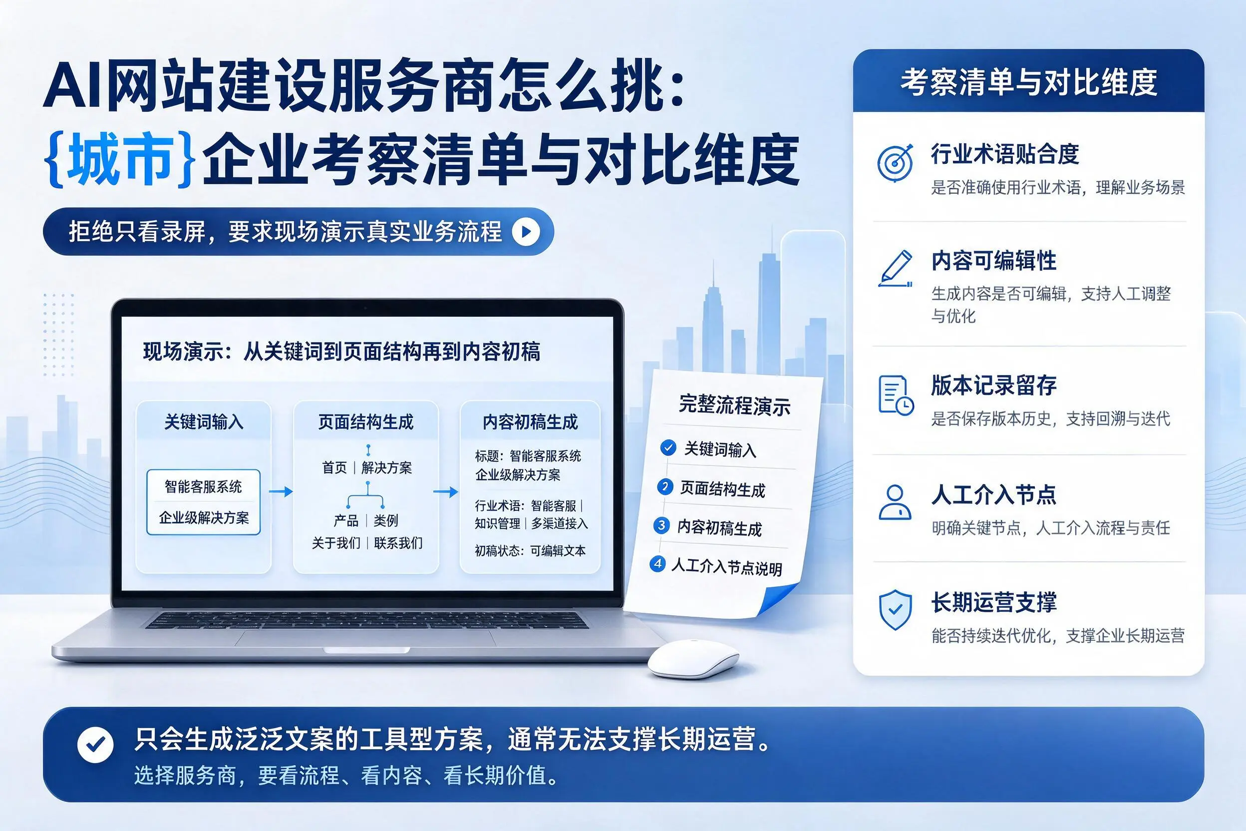 AI网站建设服务商怎么挑：郑州企业考察清单与对比维度