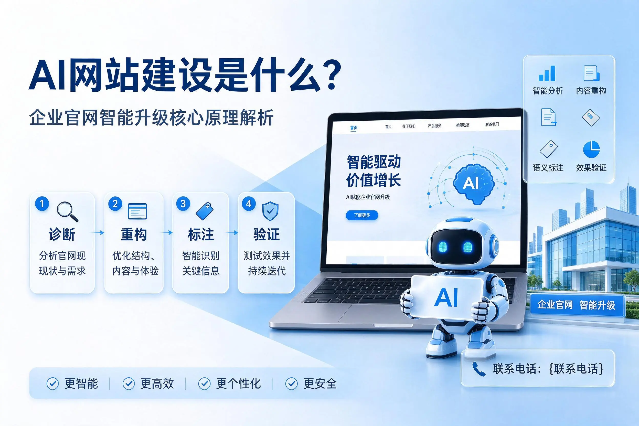 AI网站建设是什么？郑州企业官网智能升级核心原理解析