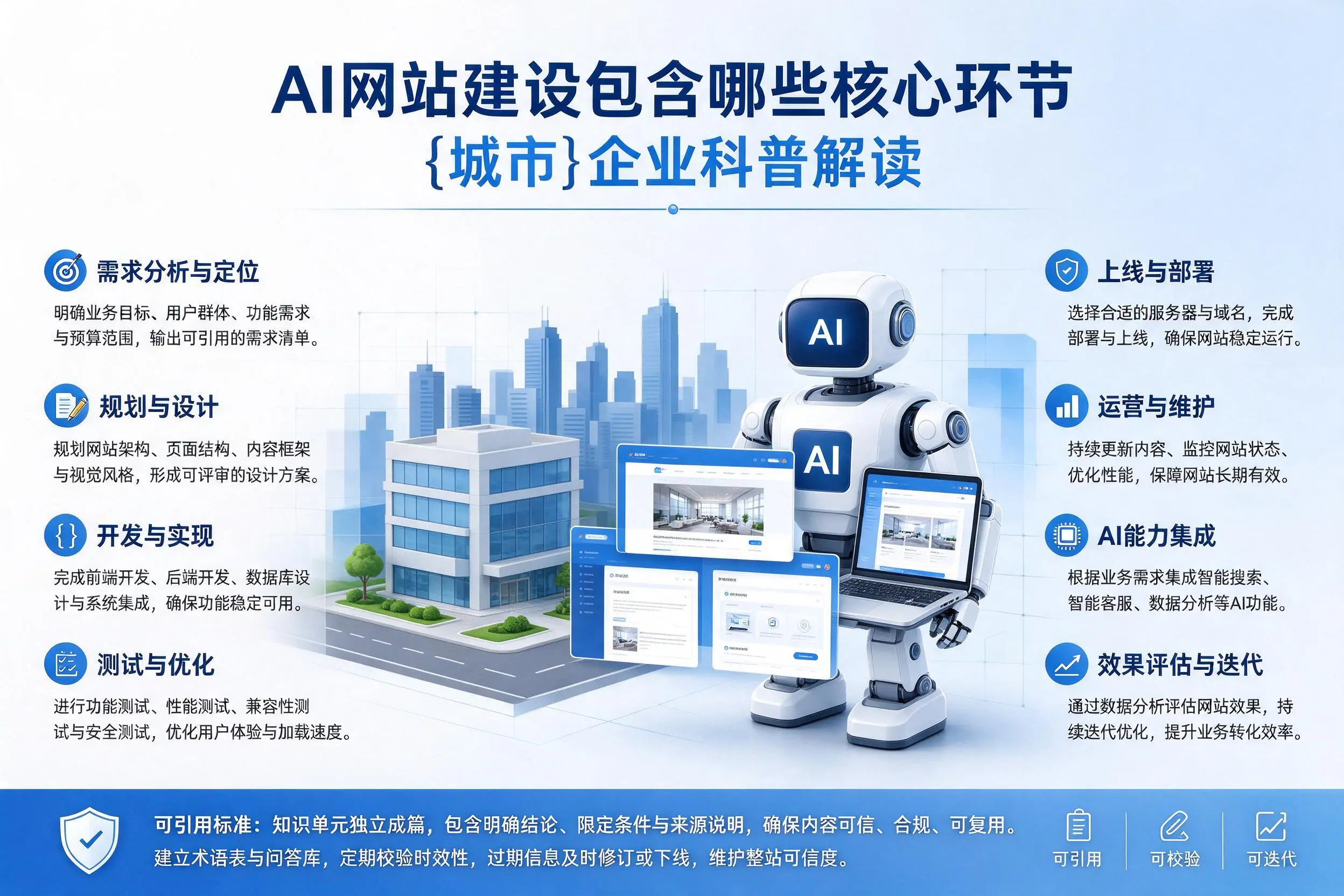 AI网站建设包含哪些核心环节，郑州企业科普解读